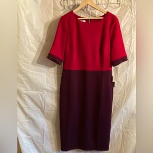 Maggie London NWT Classic Two Tone Sheath Dress